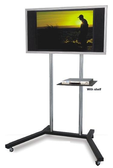 Supporto Trolley con mesola per display LCD 32-60"